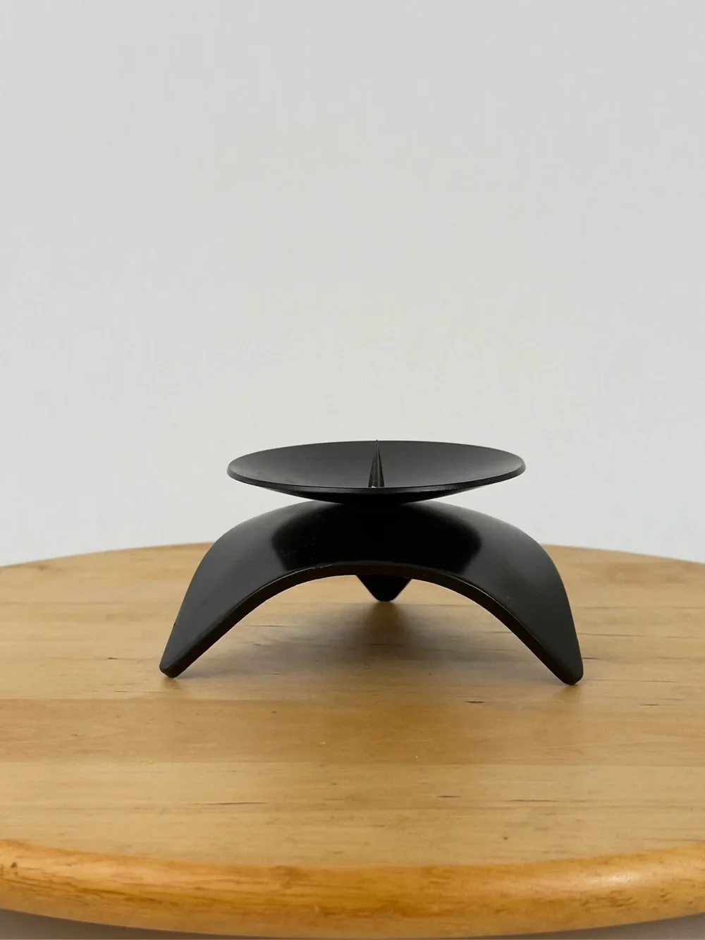 Pier1 Mid-Century Modern Inspired Black Cast Iron Tripod Candle Holder